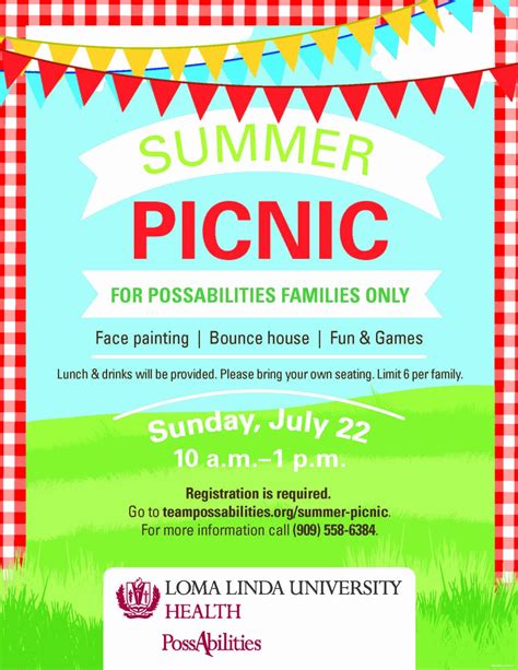 Picnic Flyer Template Free